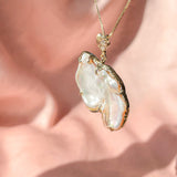 In Flight Pearl Guardian Angel Pendant