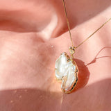 In Flight Pearl Guardian Angel Pendant