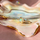 Cosmic Confetti Diamond Dusted Opal Ring