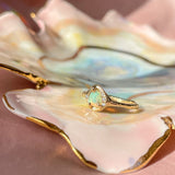 Cosmic Confetti Diamond Dusted Opal Ring