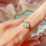 Cosmic Confetti Diamond Dusted Opal Ring