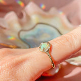 Cosmic Confetti Diamond Dusted Opal Ring