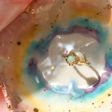 Cosmic Confetti Diamond Dusted Opal Ring