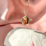 Engraved Rose Pendant
