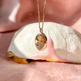 Engraved Rose Pendant
