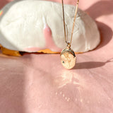 Engraved Rose Pendant