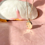 Engraved Rose Pendant
