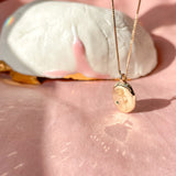 Engraved Rose Pendant