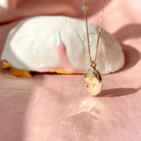 Engraved Rose Pendant
