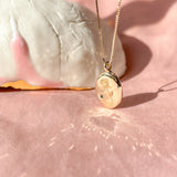 Engraved Rose Pendant