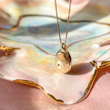 Engraved Rose Pendant