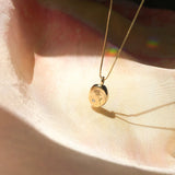 Engraved Rose Pendant