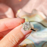 Sacred Shield Salt Diamond Ring
