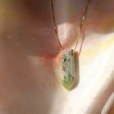 Green + Pink Tourmaline Pendant