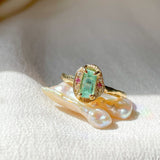 Emerald Régalite Ring
