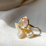 Magique Watermelon Tourmaline Solitaire II