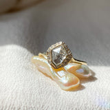 Sacred Shield Salt Diamond Ring