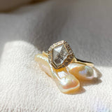 Sacred Shield Salt Diamond Ring