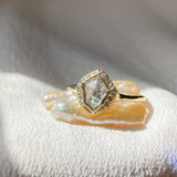 Sacred Shield Salt Diamond Ring