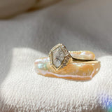 Sacred Shield Salt Diamond Ring