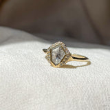 Sacred Shield Salt Diamond Ring