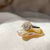 Sacred Shield Salt Diamond Ring