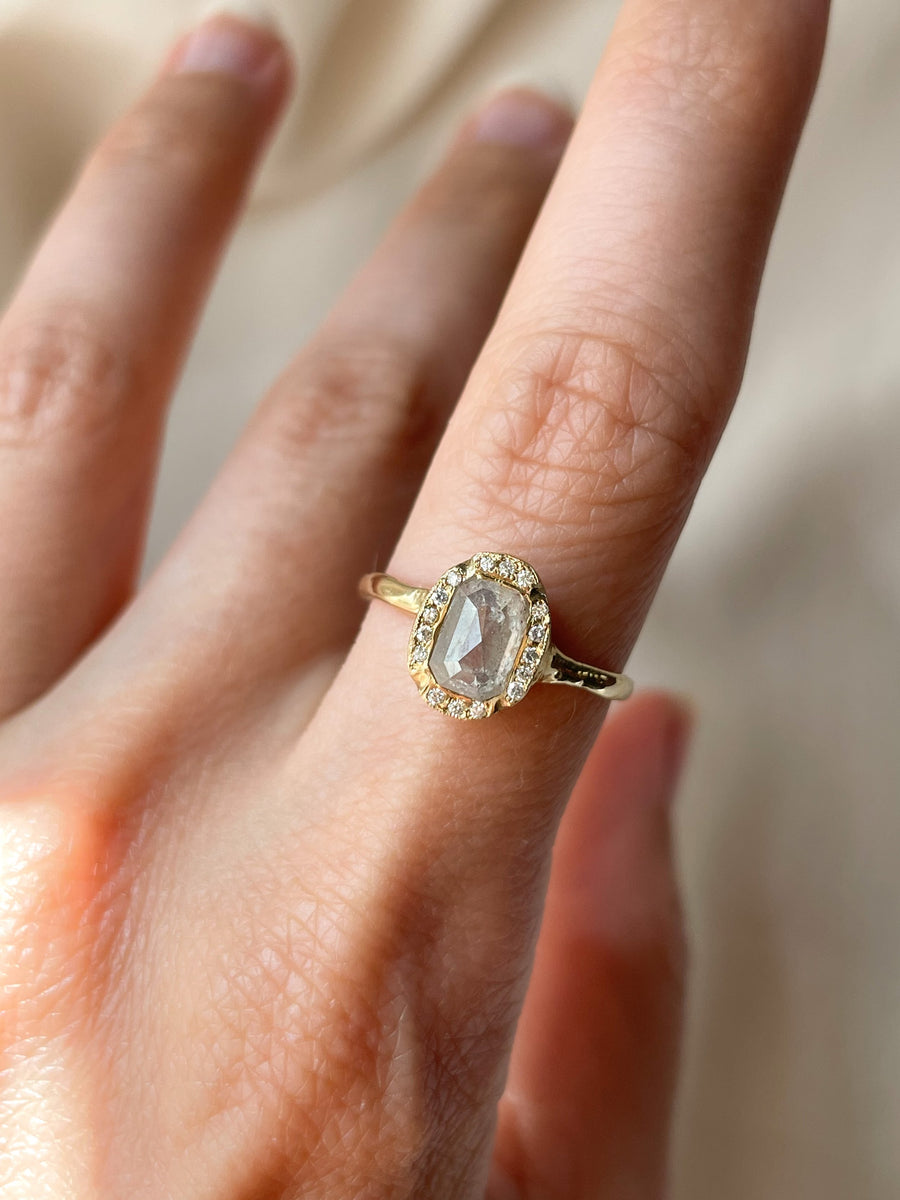 Ceremonial Milky Diamond Ring