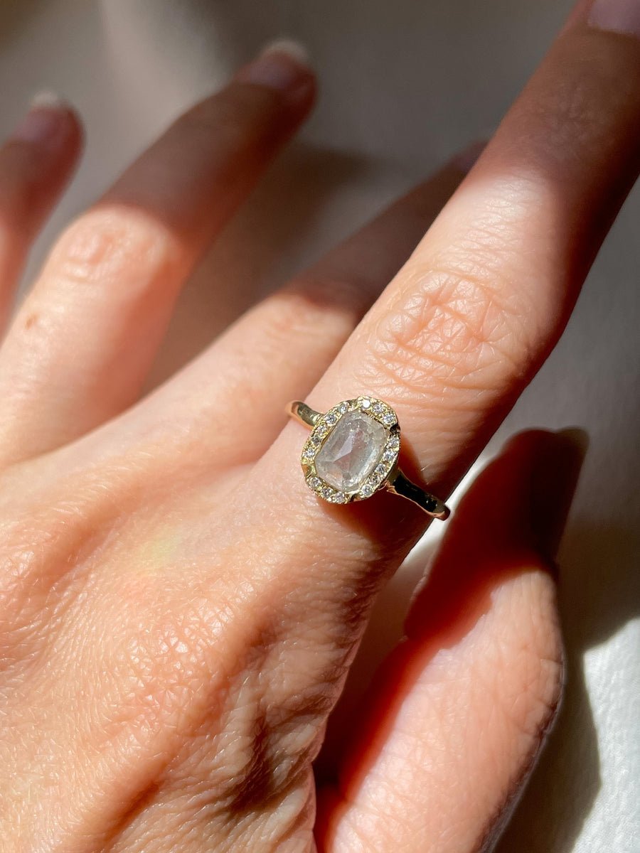 Ceremonial Milky Diamond Ring