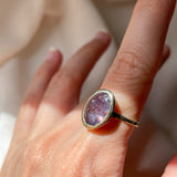 Intergalactic Iolite Sunstone Solitaire