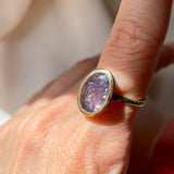 Intergalactic Iolite Sunstone Solitaire