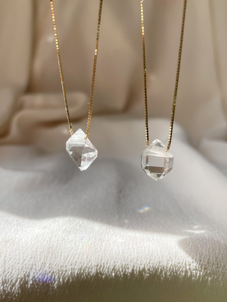 Liana - Herkimer Diamond Necklace – The Pretty Eclectic