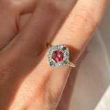 Spinel Solstice Halo Ring