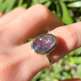 Intergalactic Iolite Sunstone Solitaire