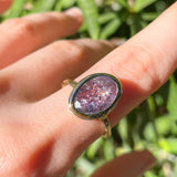 Intergalactic Iolite Sunstone Solitaire