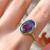 Intergalactic Iolite Sunstone Solitaire