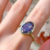 Intergalactic Iolite Sunstone Solitaire