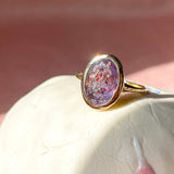 Intergalactic Iolite Sunstone Solitaire