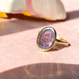 Intergalactic Iolite Sunstone Solitaire