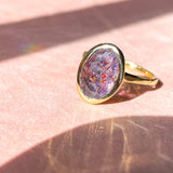 Intergalactic Iolite Sunstone Solitaire