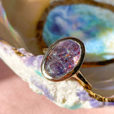Intergalactic Iolite Sunstone Solitaire
