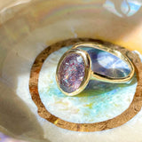 Intergalactic Iolite Sunstone Solitaire