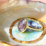 Intergalactic Iolite Sunstone Solitaire