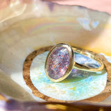 Intergalactic Iolite Sunstone Solitaire