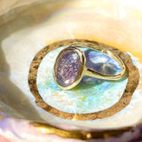 Intergalactic Iolite Sunstone Solitaire