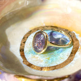 Intergalactic Iolite Sunstone Solitaire