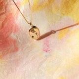 Engraved Rose Pendant