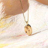 Engraved Rose Pendant