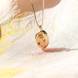 Engraved Rose Pendant
