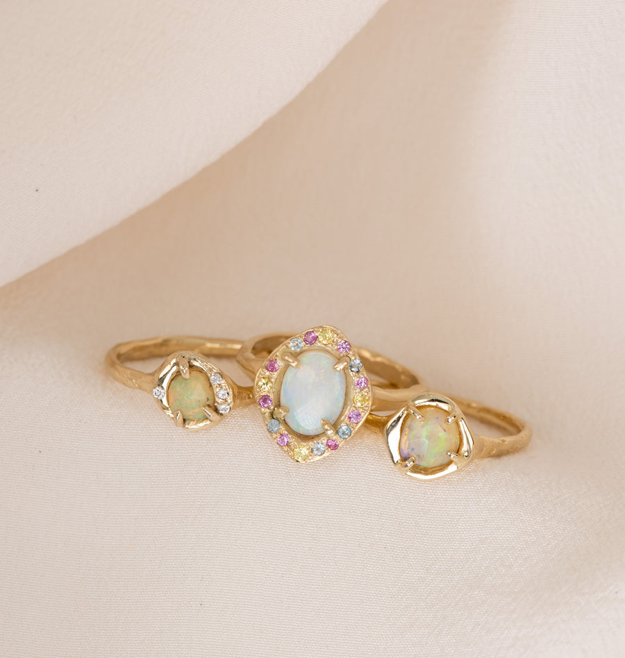 Opal Solitaire Ring VI