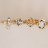 Sacred Shield Salt Diamond Ring